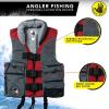 image:imageBody Glove Angler Fit Unisex Adult Life Jacket Nylon Fishing Life Jacket  Coast Guard Approved High Mobility PFD Lightweight Buoyancy Foam Universal and OversizeLarge