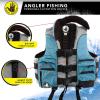 image:imageBody Glove Angler Fit Unisex Adult Life Jacket Nylon Fishing Life Jacket  Coast Guard Approved High Mobility PFD Lightweight Buoyancy Foam Universal and OversizeXLarge
