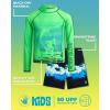 image:imageBody Glove Boys Swim Set  2 Piece Boys Swim Trunks with Rash Guard UV Protection Swimsuit Kids Bathing Suits Sizes 412Green Blue Surf