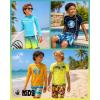 image:imageBody Glove Boys Swim Set  2 Piece Boys Swim Trunks with Rash Guard UV Protection Swimsuit Kids Bathing Suits Sizes 412Lime Beach