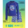 image:imageBody Glove Boys Swim Set  2 Piece Boys Swim Trunks with Rash Guard UV Protection Swimsuit Kids Bathing Suits Sizes 412Navy Palm Trees
