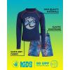 image:imageBody Glove Boys Swim Set  2 Piece Boys Swim Trunks with Rash Guard UV Protection Swimsuit Kids Bathing Suits Sizes 412NavyRed Swirls