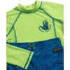 image:imageBody Glove Boys Swim Set  2 Piece Boys Swim Trunks with Rash Guard UV Protection Swimsuit Kids Bathing Suits Sizes 412Neon Lime Swirl