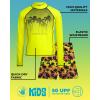 image:imageBody Glove Boys Swim Set  2 Piece Boys Swim Trunks with Rash Guard UV Protection Swimsuit Kids Bathing Suits Sizes 412Neon Yellow Palm Trees