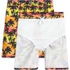 image:imageBody Glove Boys Swim Set  2 Piece Boys Swim Trunks with Rash Guard UV Protection Swimsuit Kids Bathing Suits Sizes 412Orange NeonPalm Trees