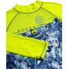 image:imageBody Glove Boys Swim Set  2 Piece Boys Swim Trunks with Rash Guard UV Protection Swimsuit Kids Bathing Suits Sizes 412Yellow Swirl Surf
