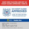 image:imageBody Glove Paddle Pals Learn to Swim Coast Guard Approved Kids Life Jacket PFDCoral