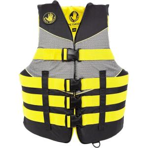 image:imageBody Glove Adult PFD Life Vest Durable Polymer Shell Lightweight PE Foam Oversized Armholes 4 HeavyDuty Adjustable Belts