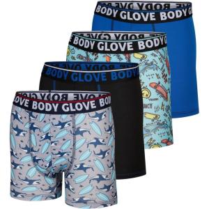 image:imageBody Glove Boys Boxer Briefs Pack of 4 5 or 6 Comfortable and Durable Underwear4pk Blues Prints  Solids