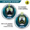 image:imageBody Glove  Free Breathing Snorkel Full FACE MASK Setwith FINSTravel BagAnti FogAnti LeakPanoramic ViewCamera MountOpen WaterScuba DivingSnorkeling GearSET LXL  913