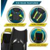image:imageBody Glove  Free Breathing Snorkel Full FACE MASK Setwith FINSTravel BagAnti FogAnti LeakPanoramic ViewCamera MountOpen WaterScuba DivingSnorkeling GearSET LXL  913
