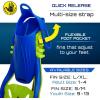 image:imageBody Glove Aquatic  Grape Youth  Mask Snorkel Fins Set  Snorkeling Diving and SwimmingTempered GlassSiliconeFlex TubeSnorkel Dry topSplash Guard LXL