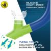 image:imageBody Glove Aquatic  Grape Youth  Mask and Snorkel Combo  Snorkeling Diving and SwimmingAdultTempered GlassSiliconeFlex TubeSnorkel Dry topSplash Guard
