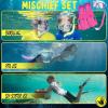 image:imageBody Glove Aquatic Mischief Mask Snorkel and Fins SetPink Aquatic