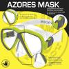 image:imageBody Glove Azores Adults Snorkel Set with Panoramic View Tempered Glass Diving Mask Silicone Goggle Swimming Fins AntiLeak Dry Top Flex Tube for Snorkeling Swimming Scuba DivingCitrusBlack