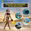 image:imageBody Glove Floating Swim Fins for Adults Natural Rubber Bodyboard Fins Flippers for Swimming Snorkeling Scuba Diving Surfing BodyboardingMedium