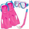 image:imageBody Glove Aquatic Mischief Mask Snorkel and Fins SetPink Aquatic
