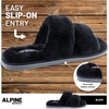 image:imageBody Glove Womens Alpine Slipper  Womens Fur Slipper with Memory Foam Insole House Slippers for Women Womens Home EssentialsBlack