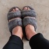 image:imageBody Glove Womens Alpine Slipper  Womens Fur Slipper with Memory Foam Insole House Slippers for Women Womens Home EssentialsGrey