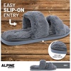 image:imageBody Glove Womens Alpine Slipper  Womens Fur Slipper with Memory Foam Insole House Slippers for Women Womens Home EssentialsGrey