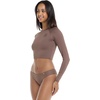 image:imageBody Glove Womens Let It Be Long Sleeve Crop Top Rashguard with UPF 50Latte