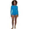 image:imageBody Glove Womens Smoothies Sleek Solid Long Sleeve Rashguard with UPF 50Blue Wave