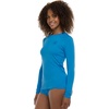 image:imageBody Glove Womens Smoothies Sleek Solid Long Sleeve Rashguard with UPF 50Blue Wave