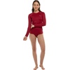 image:imageBody Glove Womens Smoothies Sleek Solid Long Sleeve Rashguard with UPF 50Cranberry
