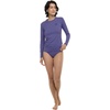 image:imageBody Glove Womens Smoothies Sleek Solid Long Sleeve Rashguard with UPF 50Iris Blue