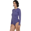 image:imageBody Glove Womens Smoothies Sleek Solid Long Sleeve Rashguard with UPF 50Iris Blue