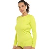 image:imageBody Glove Womens Smoothies Sleek Solid Long Sleeve Rashguard with UPF 50Key Lime