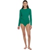 image:imageBody Glove Womens Smoothies Sleek Solid Long Sleeve Rashguard with UPF 50Viridian Green