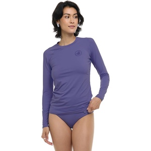 image:imageBody Glove Womens Smoothies Sleek Solid Long Sleeve Rashguard with UPF 50Iris Blue