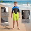 image:imageBody Glove Phoenix 2mm Kids Wetsuit for Boys Girls Neoprene BackZip Short Sleeve Springsuit Size 816 Keep Warm in Cold Water for Water Sports Swimming Surfing Snorkeling DivingBLULIM