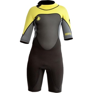 image:imageBody Glove Phoenix 2mm Kids Wetsuit for Boys Girls Neoprene BackZip Short Sleeve Springsuit Size 816 Keep Warm in Cold Water for Water Sports Swimming Surfing Snorkeling DivingBLKYEL