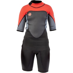 image:imageBody Glove Phoenix 2mm Kids Wetsuit for Boys Girls Neoprene BackZip Short Sleeve Springsuit Size 816 Keep Warm in Cold Water for Water Sports Swimming Surfing Snorkeling DivingREDASH