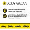 image:imageBody Glove 221704189 Durable Neoprene Seat Cover Kit Easy Installation Universal Bucket Seat and Bench Seat Cover Kit Fits Most Vehicles
