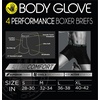 image:imageBody Glove Mens Boxer Briefs Multi Packs Dry Fit Performance Value Underwear Breathable Active Stretch Athletic Boxers4pack Multicolor