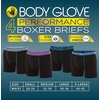 image:imageBody Glove Mens Boxer Briefs Multi Packs Dry Fit Performance Value Underwear Breathable Active Stretch Athletic Boxers4pk  Black With Contrasting Waistband