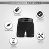 image:imageBody Glove Mens Boxer Briefs Multi Packs Dry Fit Performance Value Underwear Breathable Active Stretch Athletic BoxersBlack  Heather Grey Charcoal Grey