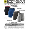 image:imageBody Glove Mens Boxer Briefs Multi Packs Dry Fit Performance Value Underwear Breathable Active Stretch Athletic BoxersLight Gray  Gray  Blue and Black