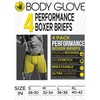 image:imageBody Glove Mens Boxer Briefs Multi Packs Dry Fit Performance Value Underwear Breathable Active Stretch Athletic BoxersRed  Blue  Black and Gray