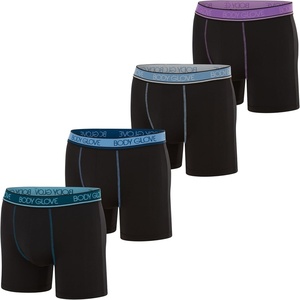 image:imageBody Glove Mens Boxer Briefs Multi Packs Dry Fit Performance Value Underwear Breathable Active Stretch Athletic Boxers4pk  Black With Contrasting Waistband