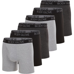image:imageBody Glove Mens Boxer Briefs Multi Packs Dry Fit Performance Value Underwear Breathable Active Stretch Athletic BoxersBlack  Heather Grey Charcoal Grey