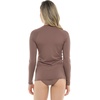 image:imageBody Glove Womens Smoothies Sleek Solid Long Sleeve Rashguard with UPF 50Latte