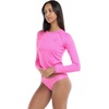 image:imageBody Glove Womens Smoothies Sleek Solid Long Sleeve Rashguard with UPF 50Sugar Plum