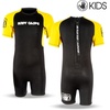 image:imageBody Glove Childs Back Zip Pro 3 Spring Suit Kids Suit Girls Swim Wear Shorty Sleeve Neoprene Open Water Thermal ShortyYELLOWBLACK