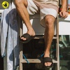 image:imageBody Glove Mens Slides Cushioned Slideon Sandal Slippers with Padded Adjustable StrapBlack