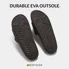 image:imageBody Glove Mens Slides Cushioned Slideon Sandal Slippers with Padded Adjustable StrapMocha Brown