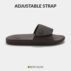 image:imageBody Glove Mens Slides Cushioned Slideon Sandal Slippers with Padded Adjustable StrapMocha Brown